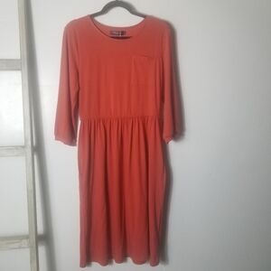 NWT MEROKEETY ORANGE DRESS SIZE LARGE